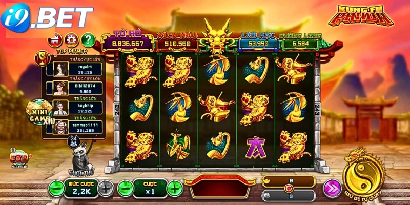 Giao diện chơi Kungfu Panda cho thành viên tham gia