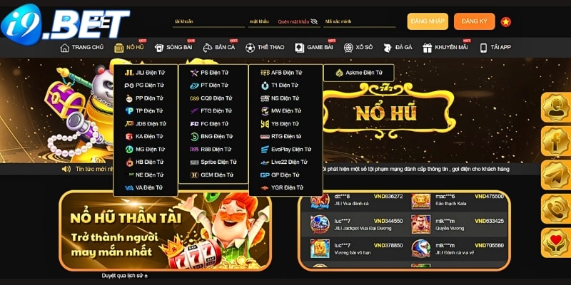 Cược thủ chọn vào sảnh chơi nổ hũ để tìm game